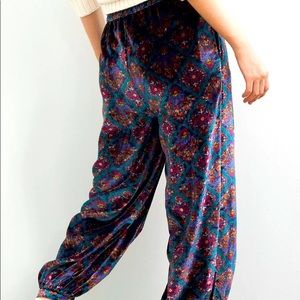 NWOT Percie Velvet Harem Trousers
